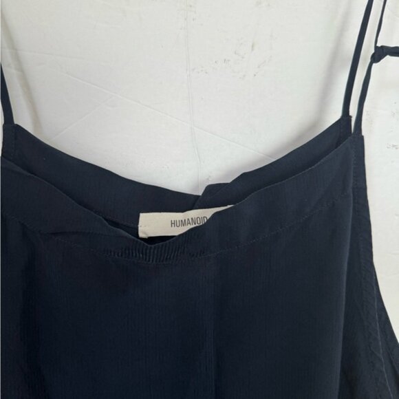 HUMANOID Blen Oversized Jumpsuit Straight Leg Drop Crotch Pocket Minimalist Wide - Picture 4 of 15